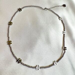 Luxury Chic Silver Charms Necklace